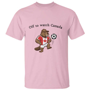 Off to Watch Canada T Shirt Patriotic Canadian Beaver Football Fan Gift