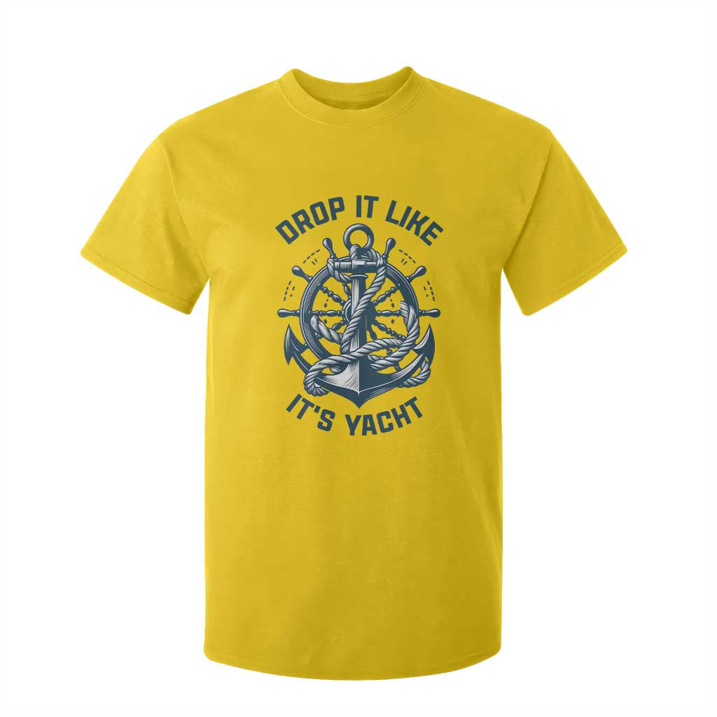 Funny Sailing Cruising T Shirt For Kid Drop It Like Its Yacht TS14 Daisy Print Your Wear