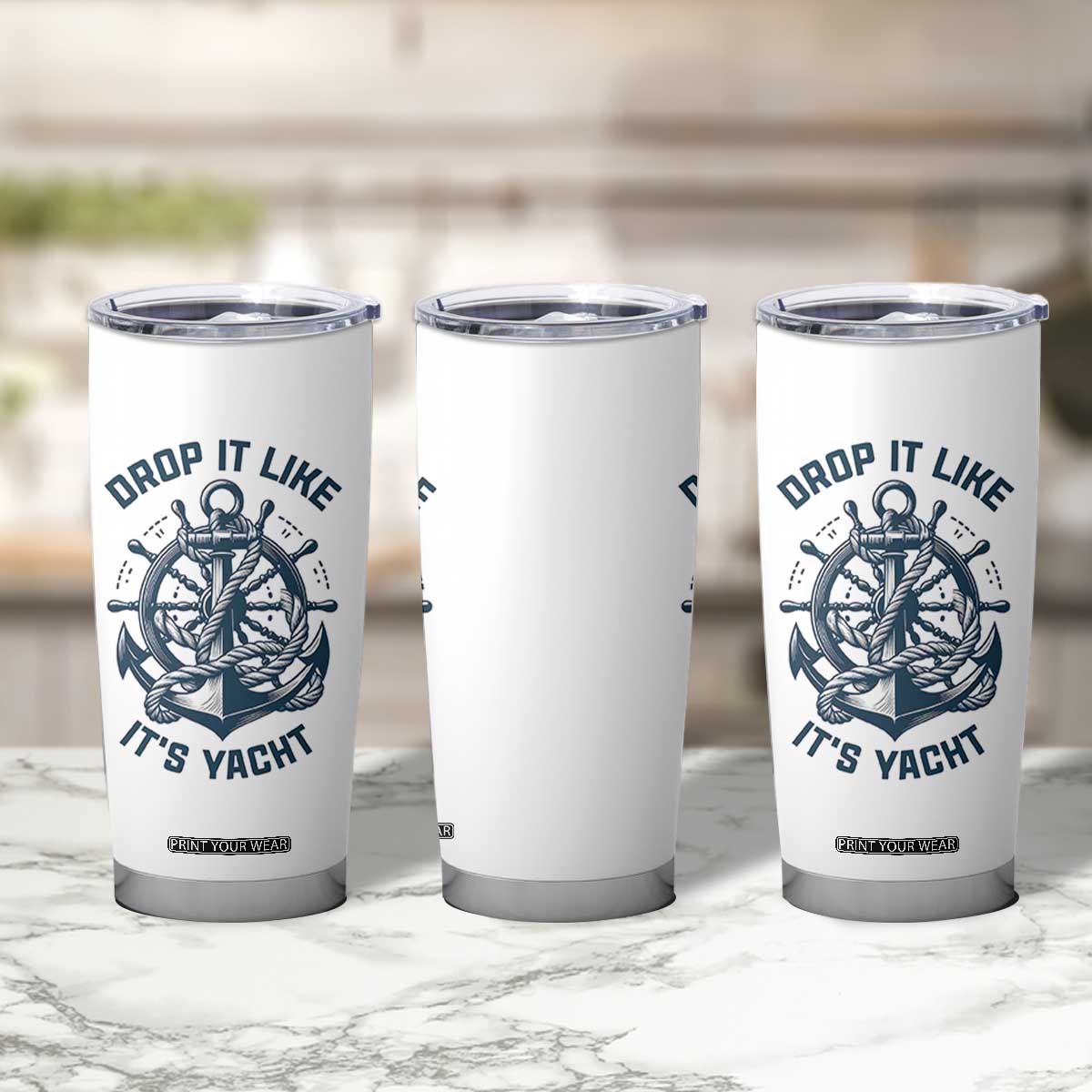 Funny Sailing Cruising Tumbler Cup Drop It Like Its Yacht TS14 Print Your Wear