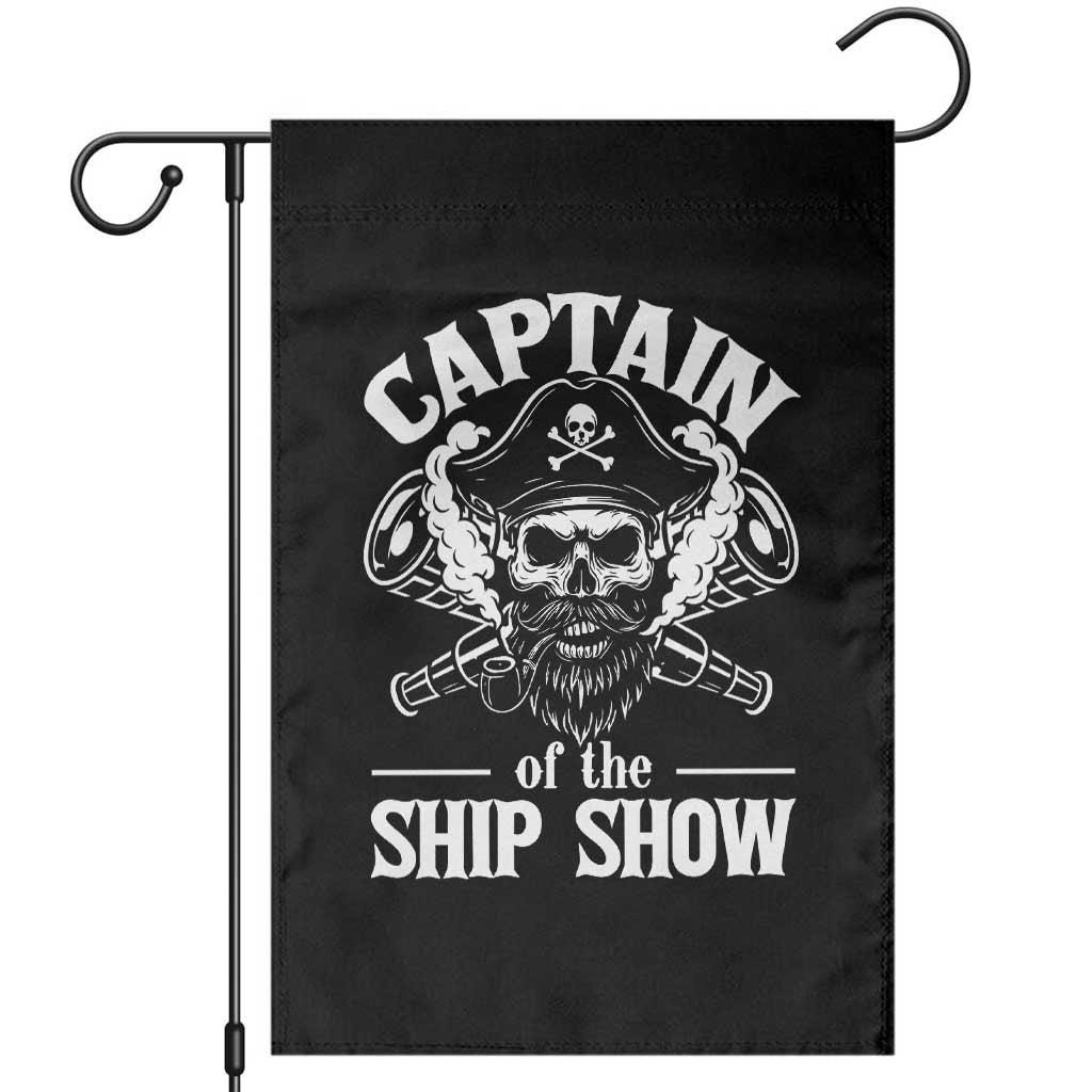 Funny Boat Captain Pun Garden Flag Captain Of The Ship Show TS14 Black Print Your Wear