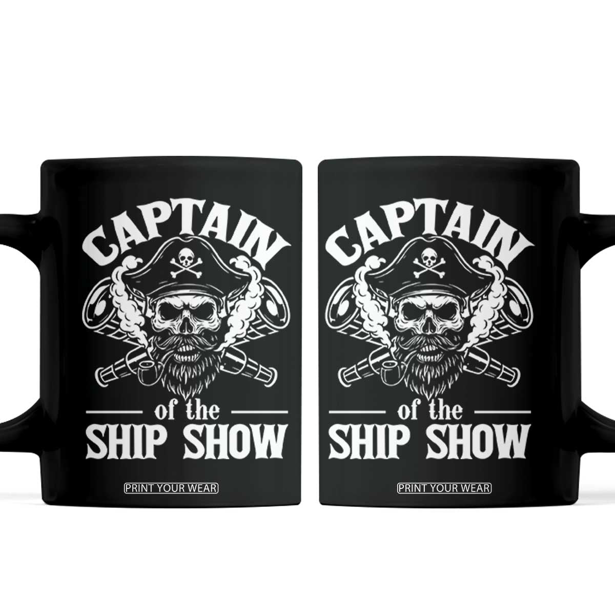 Funny Boat Captain Pun Coffee Mug Captain Of The Ship Show TS14 Black Print Your Wear