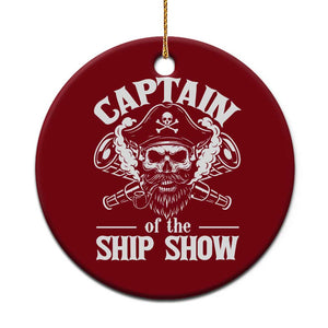Funny Boat Captain Pun Ceramic Ornament Captain Of The Ship Show TS14 1pc Red Print Your Wear