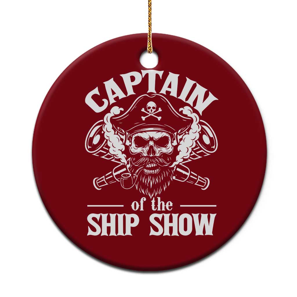 Funny Boat Captain Pun Ceramic Ornament Captain Of The Ship Show TS14 1pc Red Print Your Wear