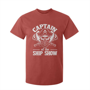 Funny Boat Captain Pun T Shirt For Kid Captain Of The Ship Show TS14 Red Print Your Wear