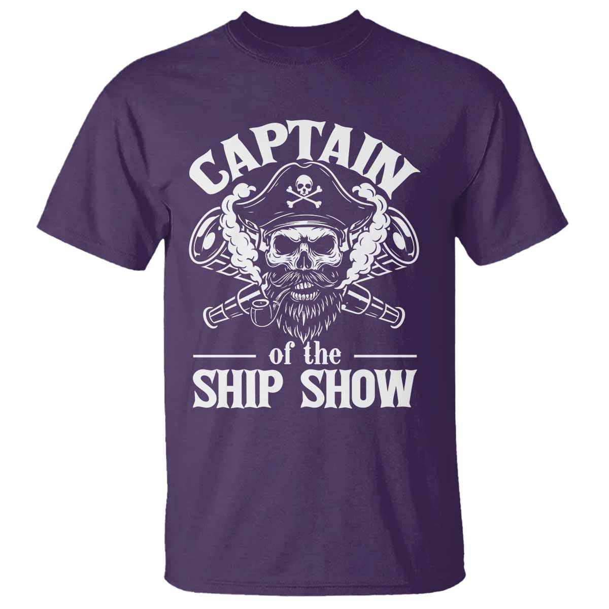 Funny Boat Captain Pun T Shirt Captain Of The Ship Show TS14 Purple Print Your Wear