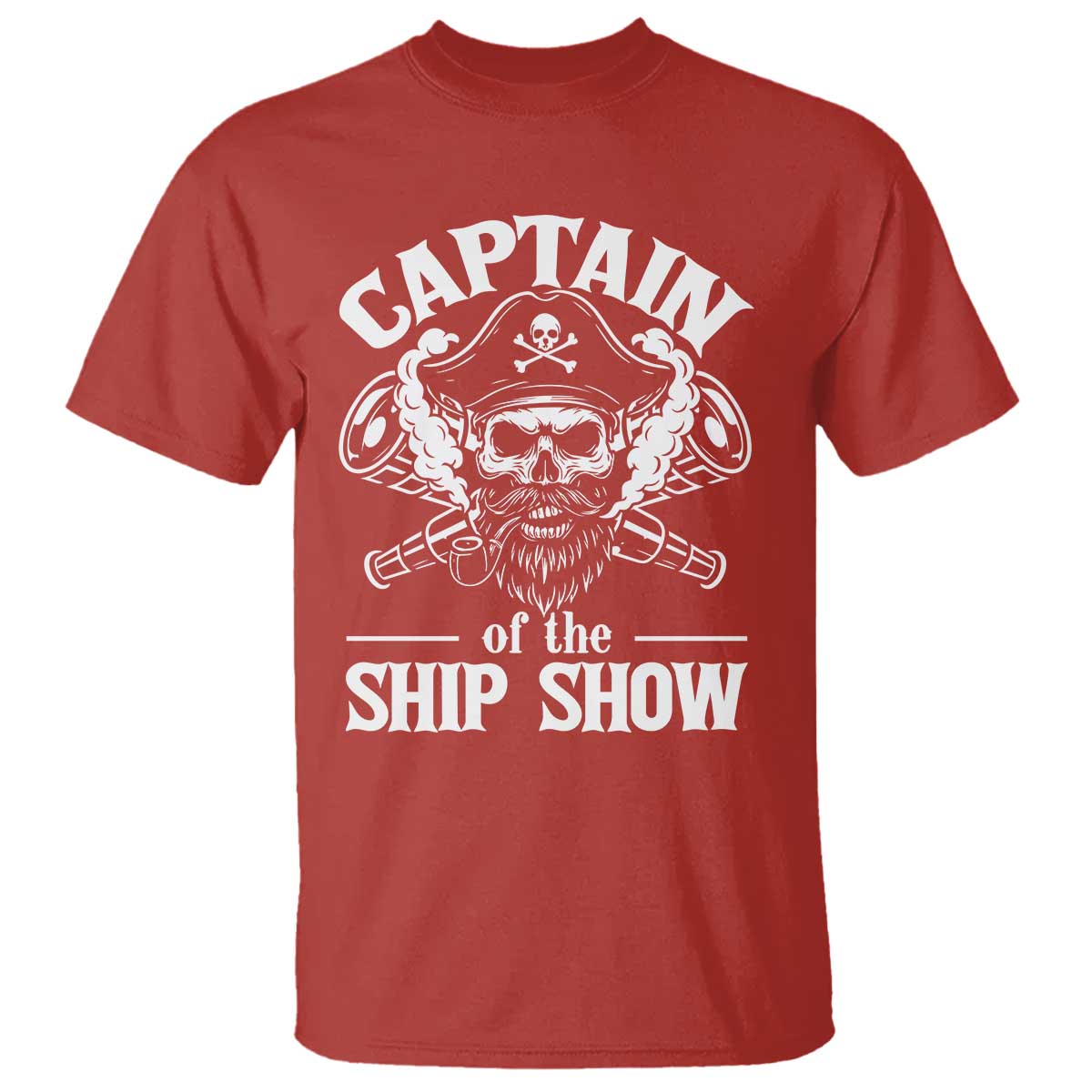 Funny Boat Captain Pun T Shirt Captain Of The Ship Show TS14 Red Print Your Wear