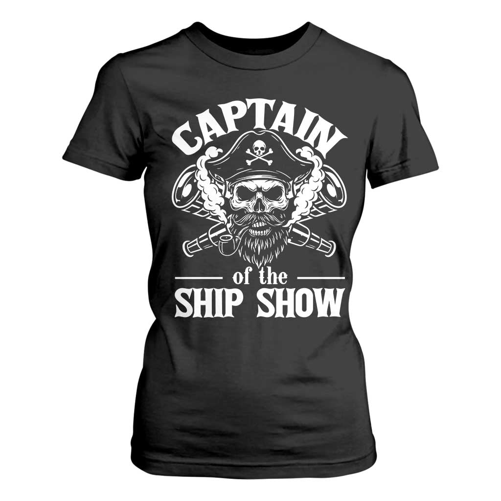 Funny Boat Captain Pun T Shirt For Women Captain Of The Ship Show TS14 Black Print Your Wear