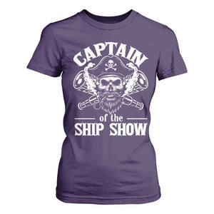Funny Boat Captain Pun T Shirt For Women Captain Of The Ship Show TS14 Purple Print Your Wear