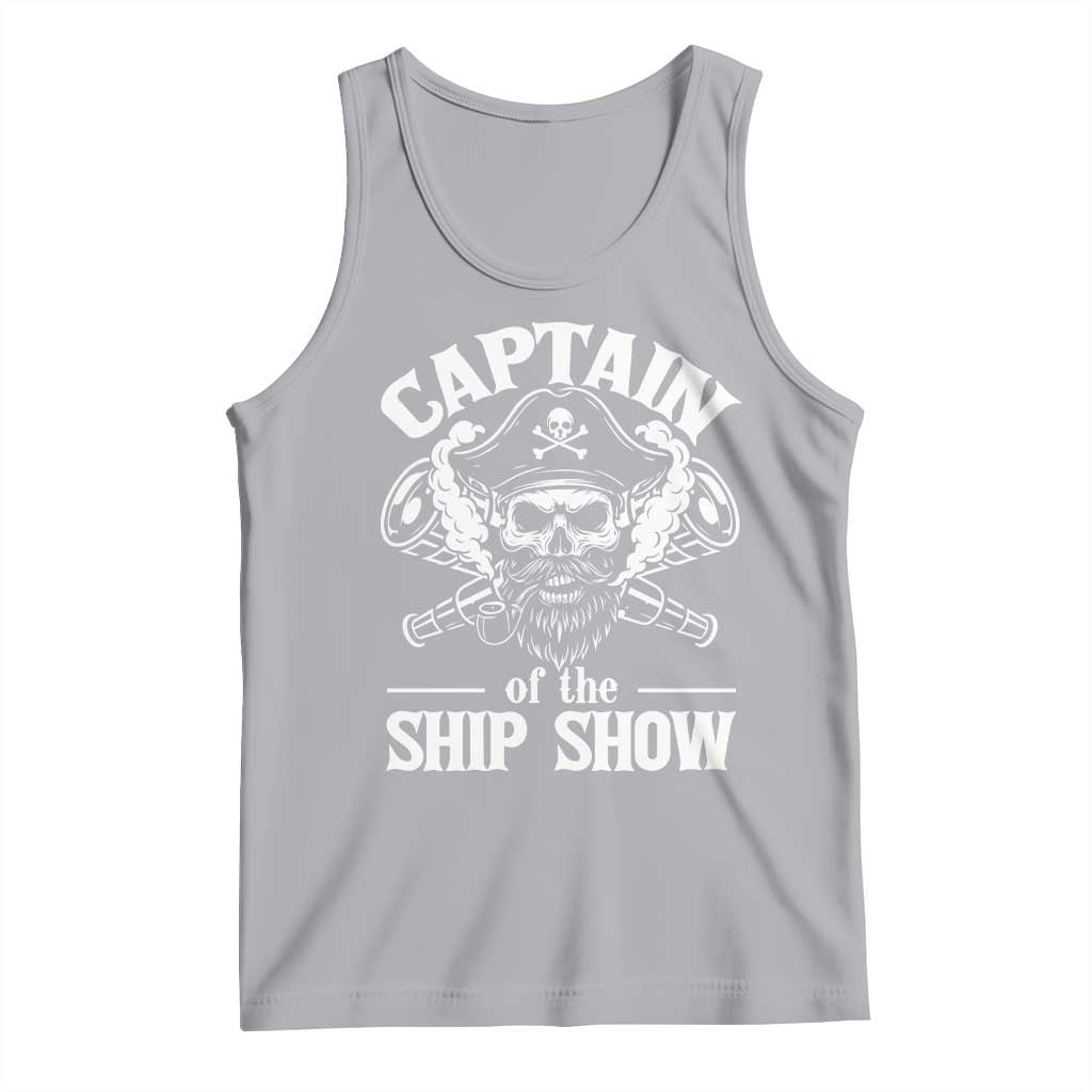 Funny Boat Captain Pun Tank Top Captain Of The Ship Show TS14 Athletic Heather Print Your Wear