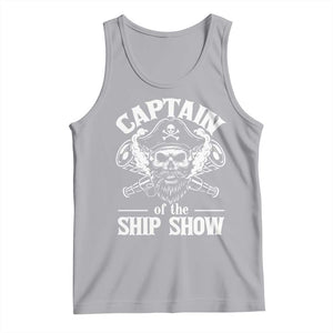 Funny Boat Captain Pun Tank Top Captain Of The Ship Show TS14 Athletic Heather Print Your Wear