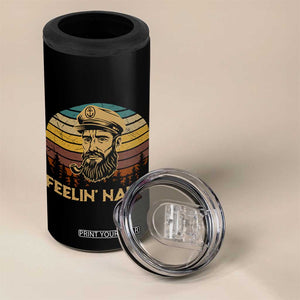 Funny Sailing Boating 4 in 1 Can Cooler Tumbler Feelin Nauti TS14 Print Your Wear