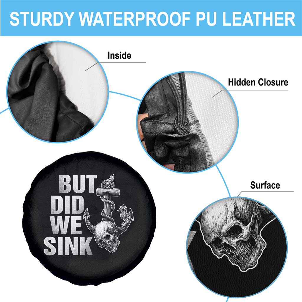 Funny Boating Spare Tire Cover But Did We Sink TS14 Print Your Wear