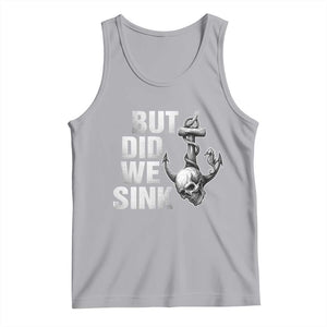 Funny Boating Tank Top But Did We Sink TS14 Athletic Heather Print Your Wear
