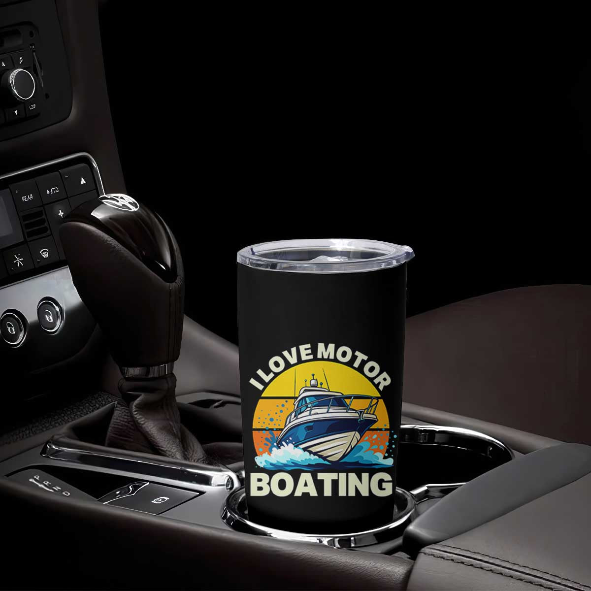 Funny Boater Tumbler Cup I Love Motorboating TS14 Print Your Wear