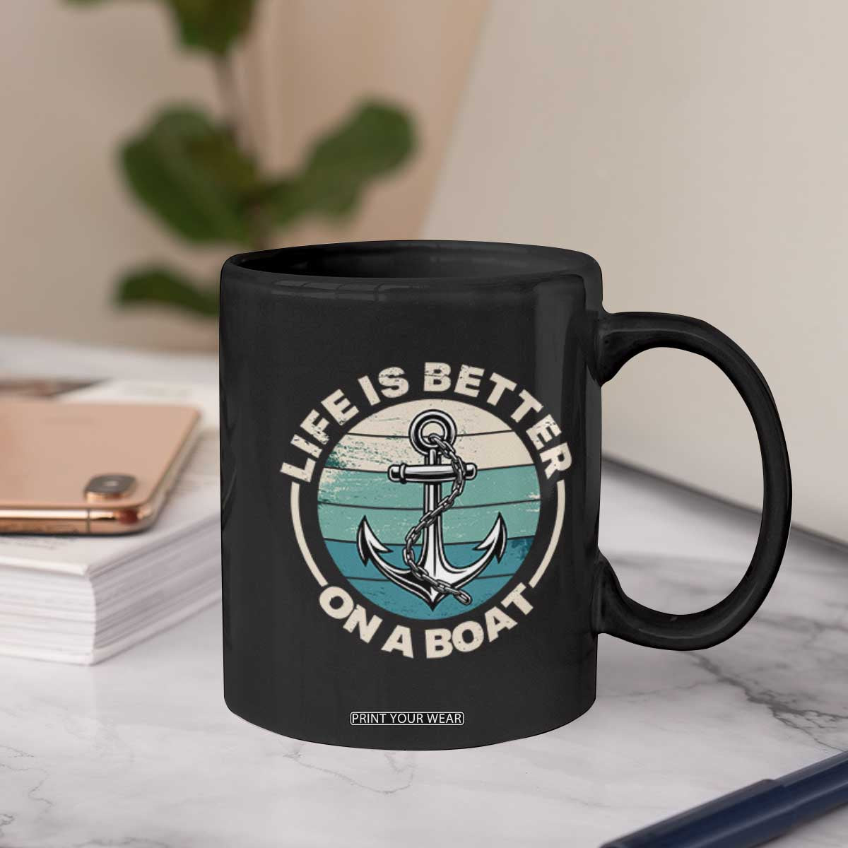 Funny Boating Coffee Mug Life Is Better On A Boat TS14 Print Your Wear