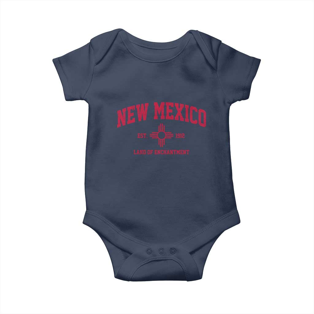 Vintage New Mexico Flag Zia Sun Souvenir Baby Onesie TS14 Navy Print Your Wear
