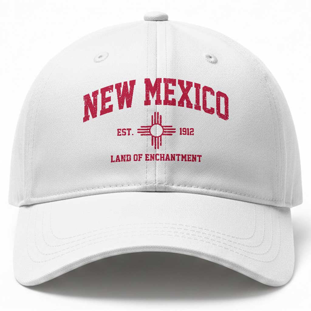 Vintage New Mexico Flag Zia Sun Souvenir Baseball Cap TS14 Print Your Wear