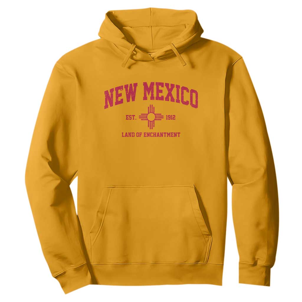 Vintage New Mexico Flag Zia Sun Souvenir Hoodie TS14 Gold Print Your Wear
