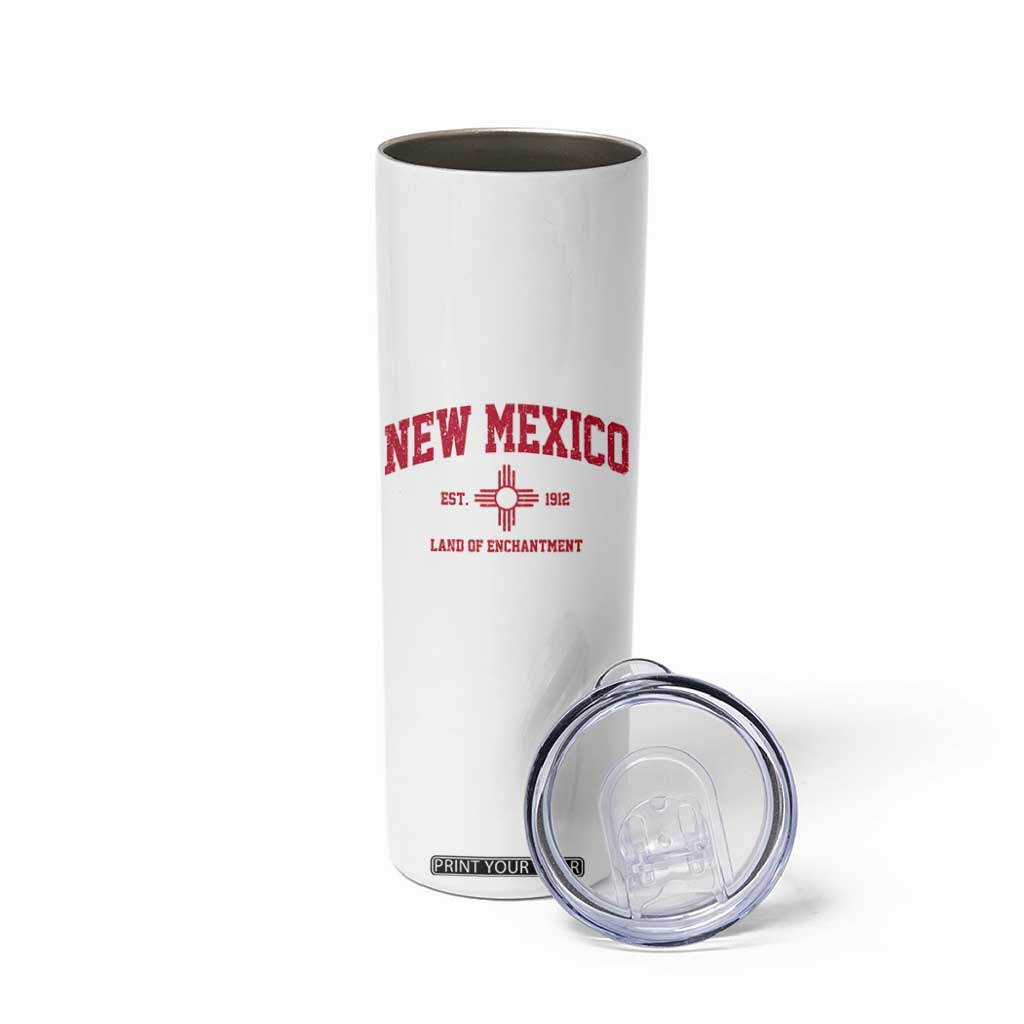 Vintage New Mexico Flag Zia Sun Souvenir Skinny Tumbler TS14 Print Your Wear