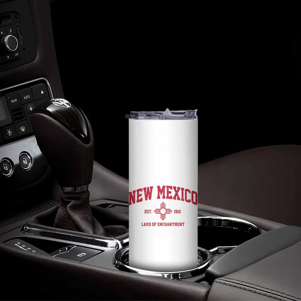 Vintage New Mexico Flag Zia Sun Souvenir Skinny Tumbler TS14 Print Your Wear