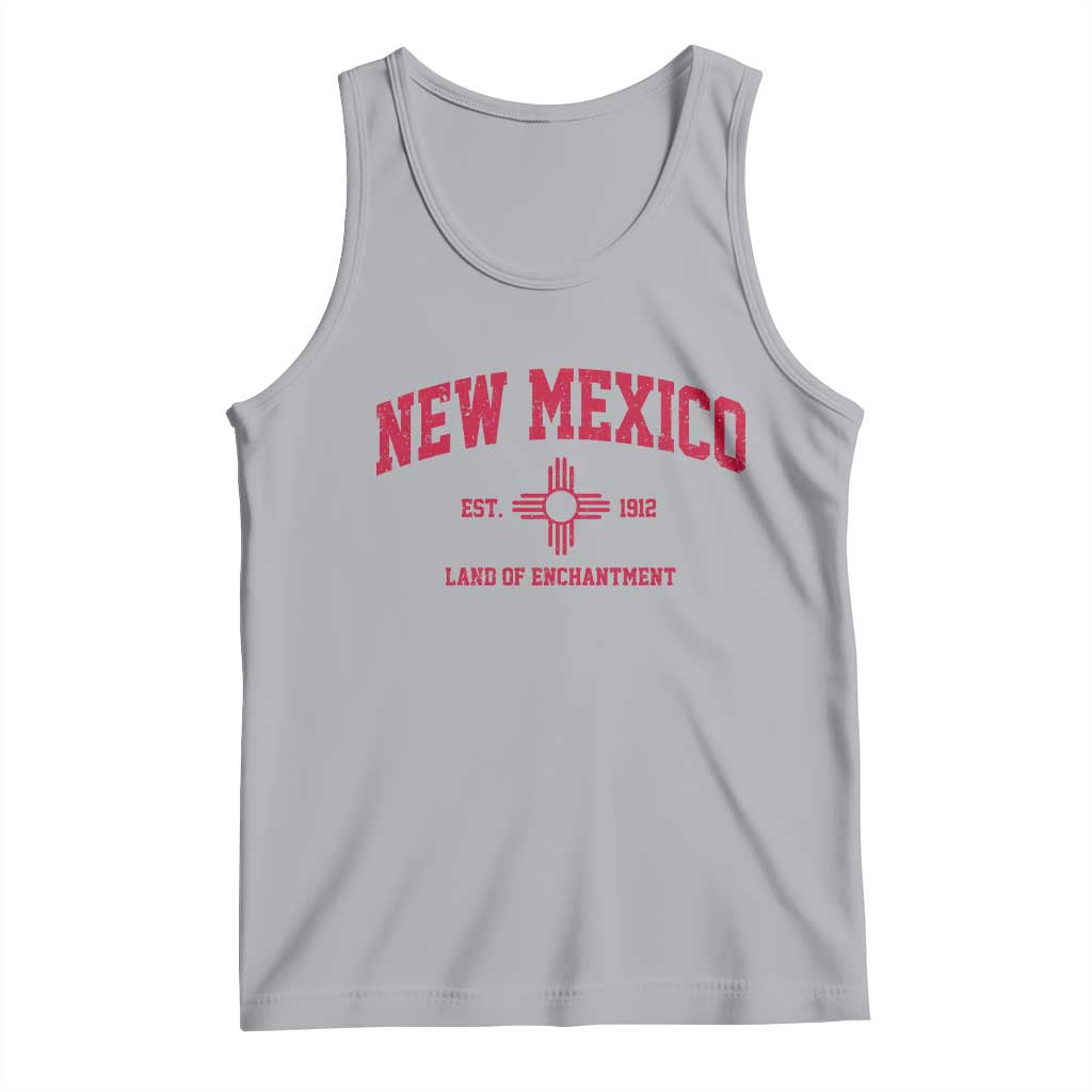 Vintage New Mexico Flag Zia Sun Souvenir Tank Top TS14 Athletic Heather Print Your Wear