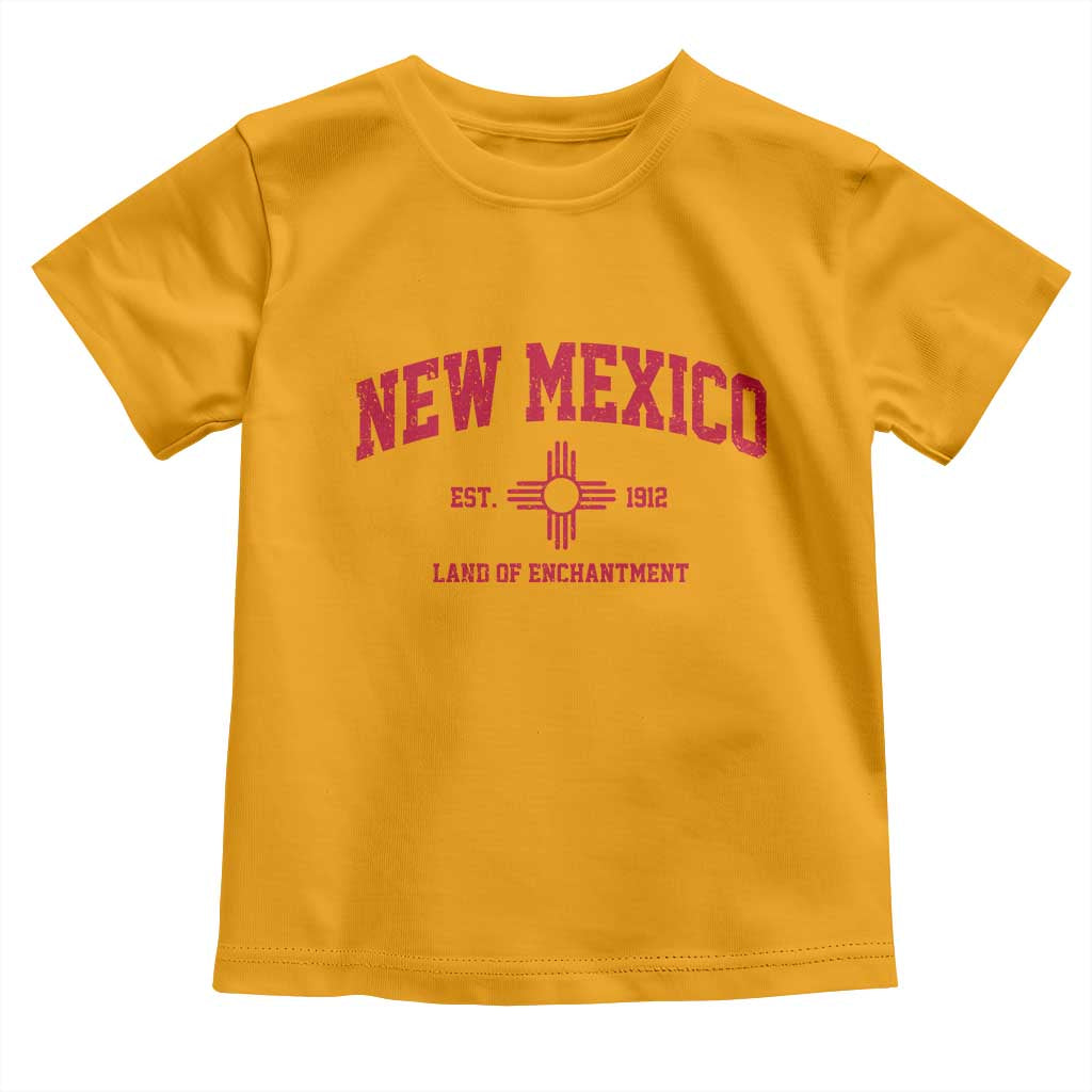 Vintage New Mexico Flag Zia Sun Souvenir Toddler T Shirt TS14 Gold Print Your Wear