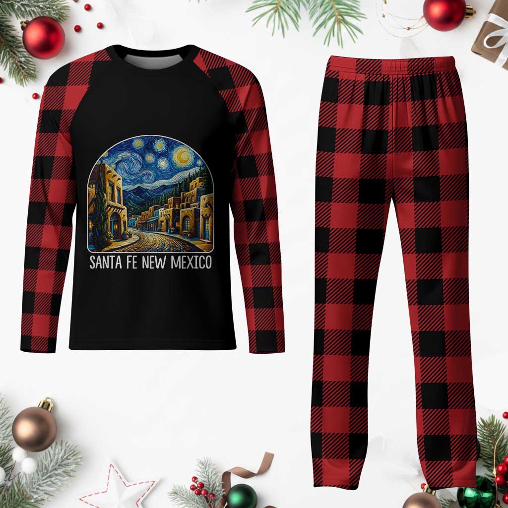 Santa Fe New Mexico Starry Night Style Plaid Pajama Set TS14 Buffalo Plaid Print Your Wear