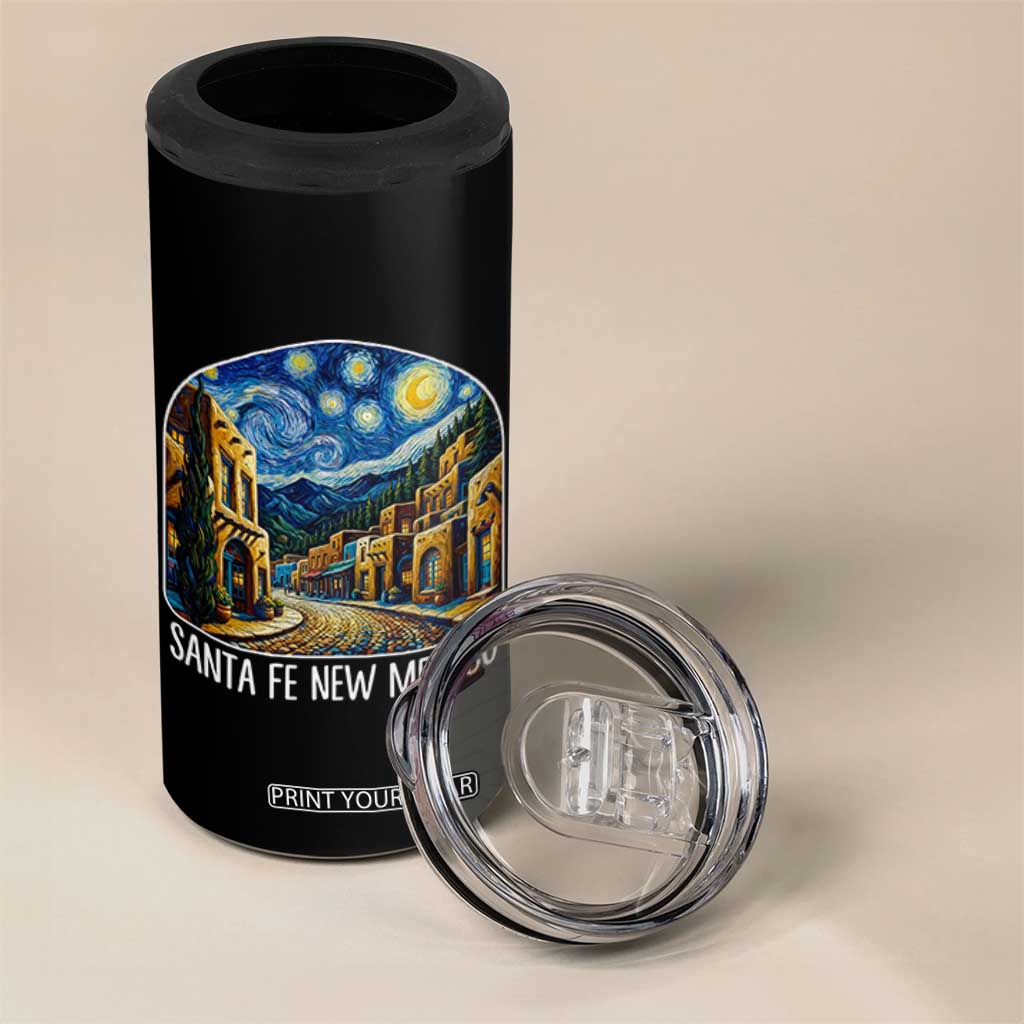 Santa Fe New Mexico Starry Night Style 4 in 1 Can Cooler Tumbler TS14 Print Your Wear