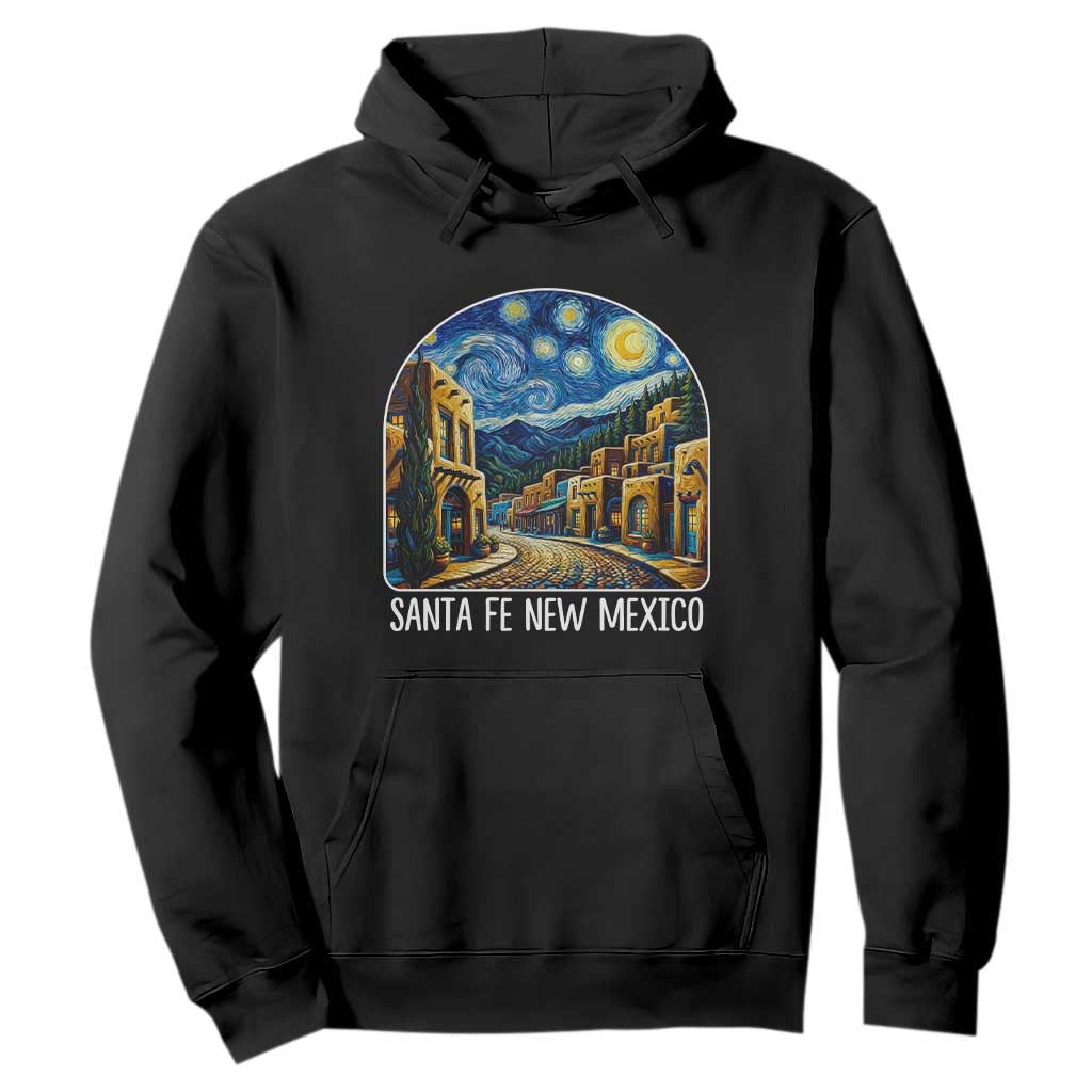 Santa Fe New Mexico Starry Night Style Hoodie TS14 Black Print Your Wear