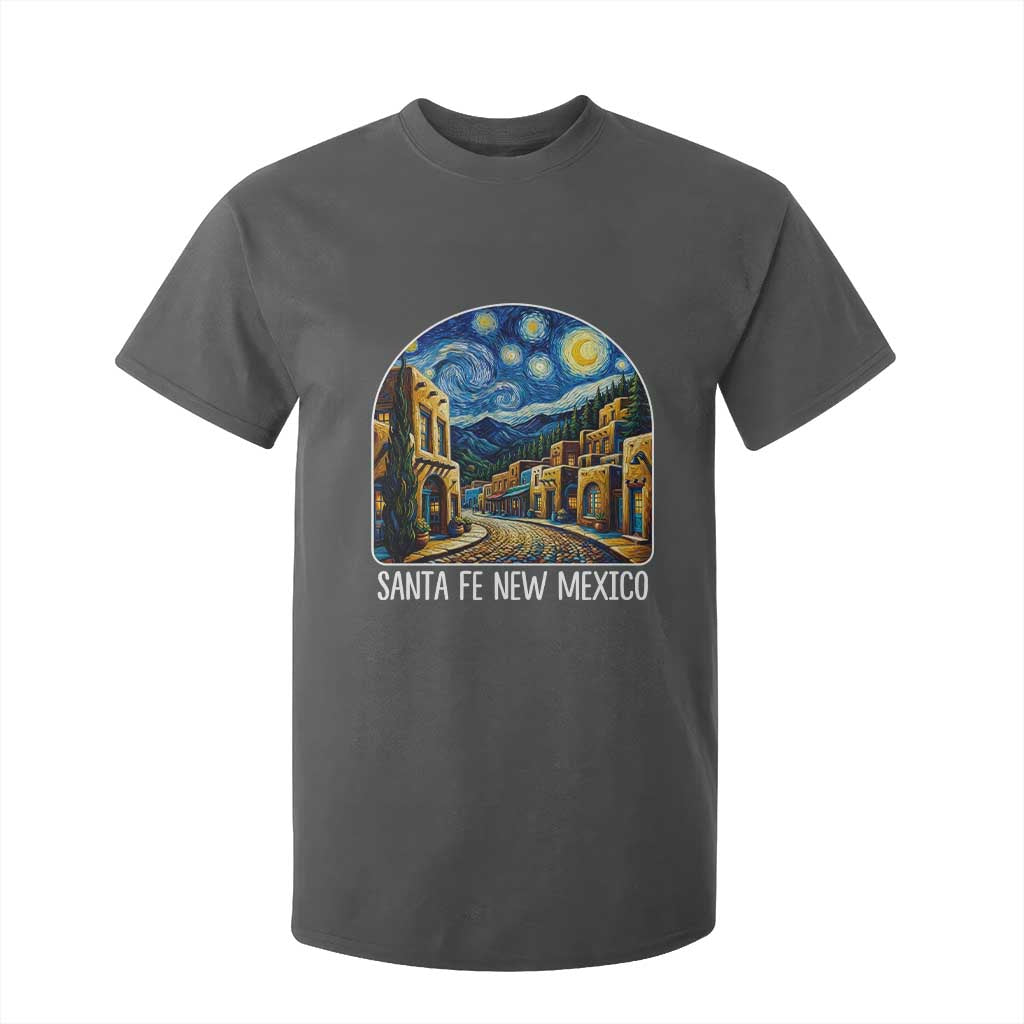 Santa Fe New Mexico Starry Night Style T Shirt For Kid TS14 Dark Heather Print Your Wear