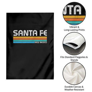 Retro Santa Fe New Mexico Distressed Souvenir Garden Flag