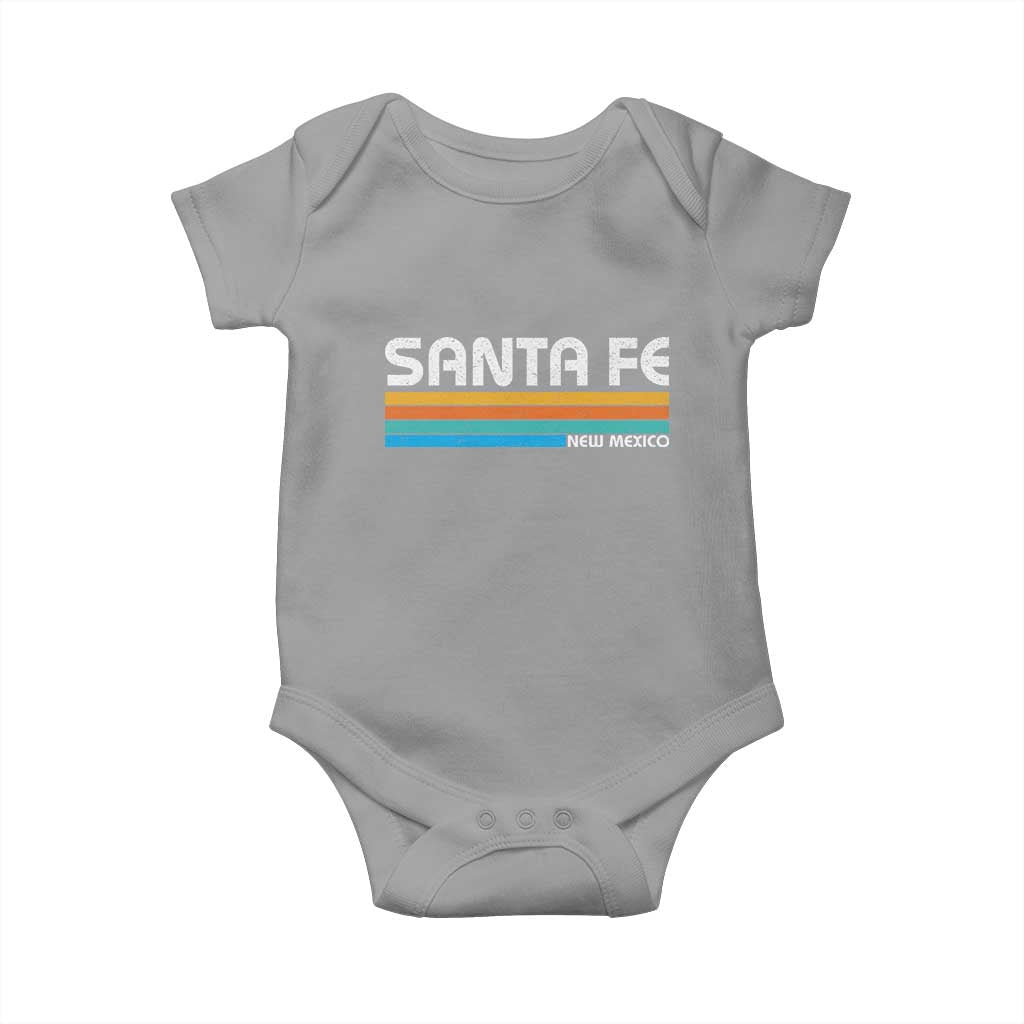 Retro Santa Fe New Mexico Distressed Souvenir Baby Onesie