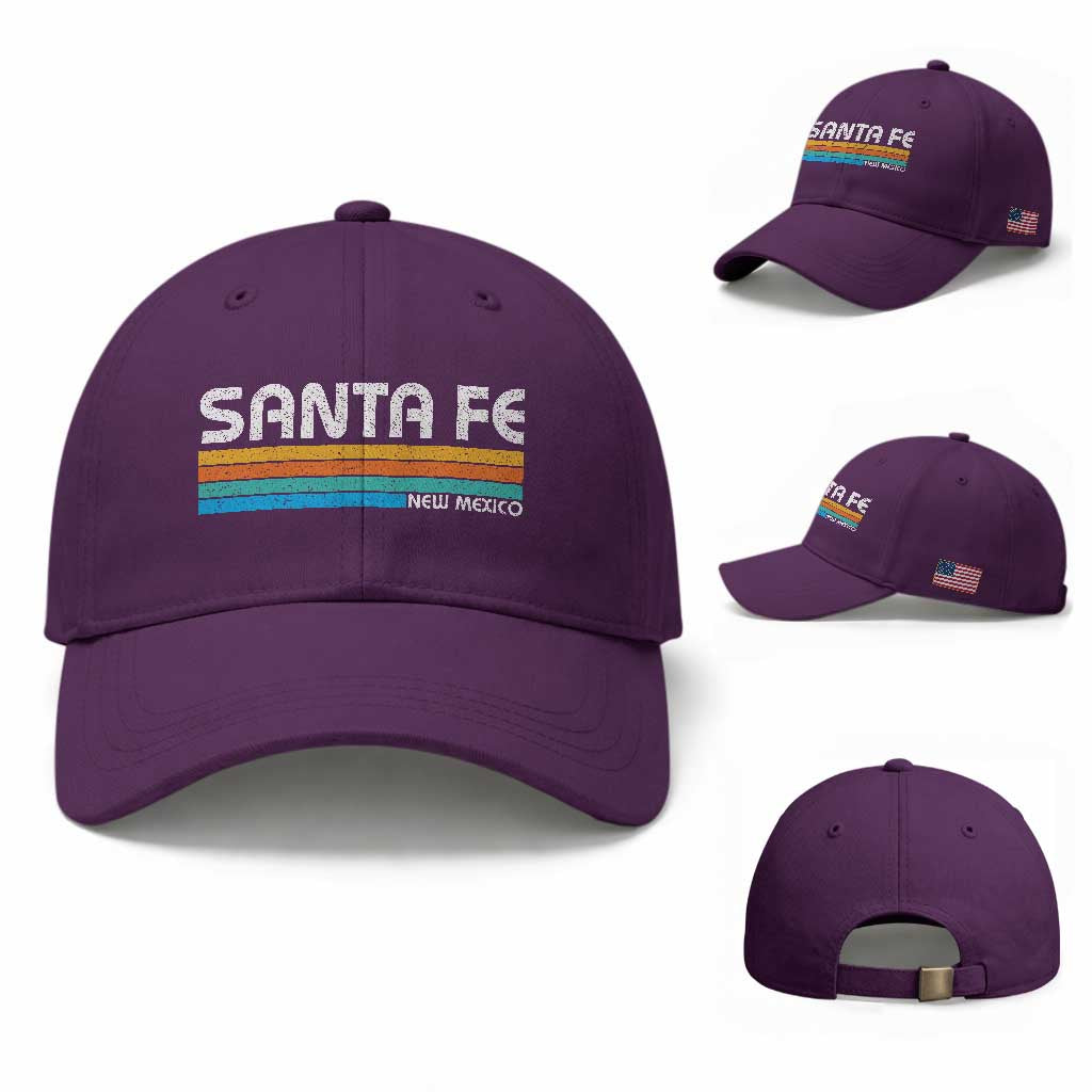 Retro Santa Fe New Mexico Distressed Souvenir Baseball Cap