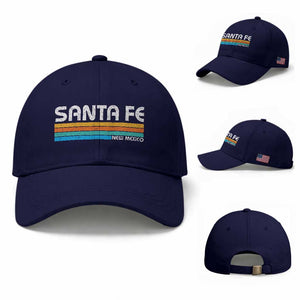 Retro Santa Fe New Mexico Distressed Souvenir Baseball Cap