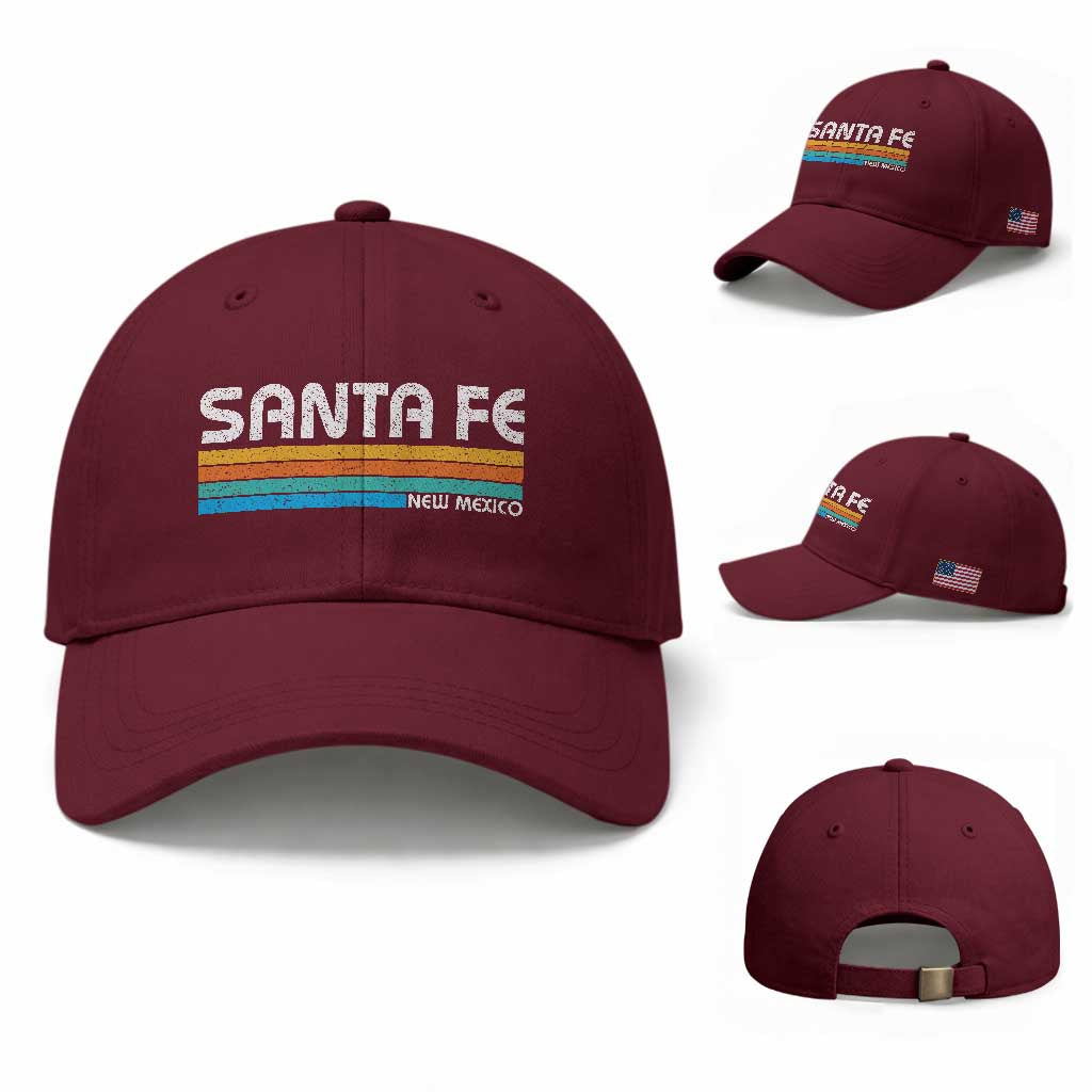 Retro Santa Fe New Mexico Distressed Souvenir Baseball Cap
