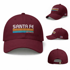 Retro Santa Fe New Mexico Distressed Souvenir Baseball Cap