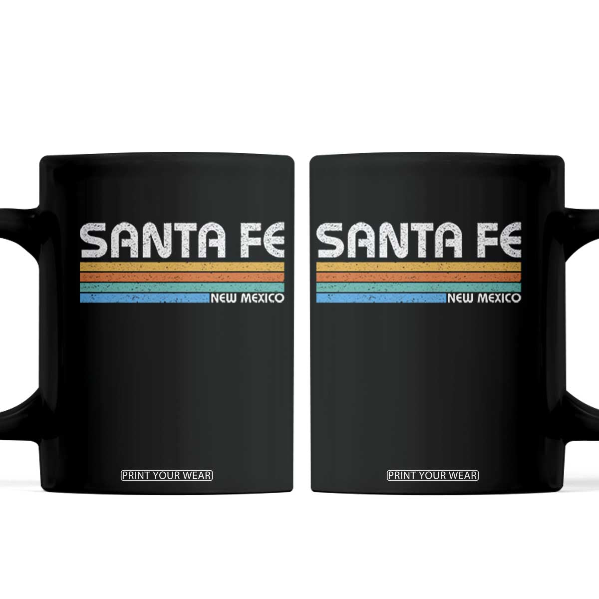 Retro Santa Fe New Mexico Distressed Souvenir Coffee Mug