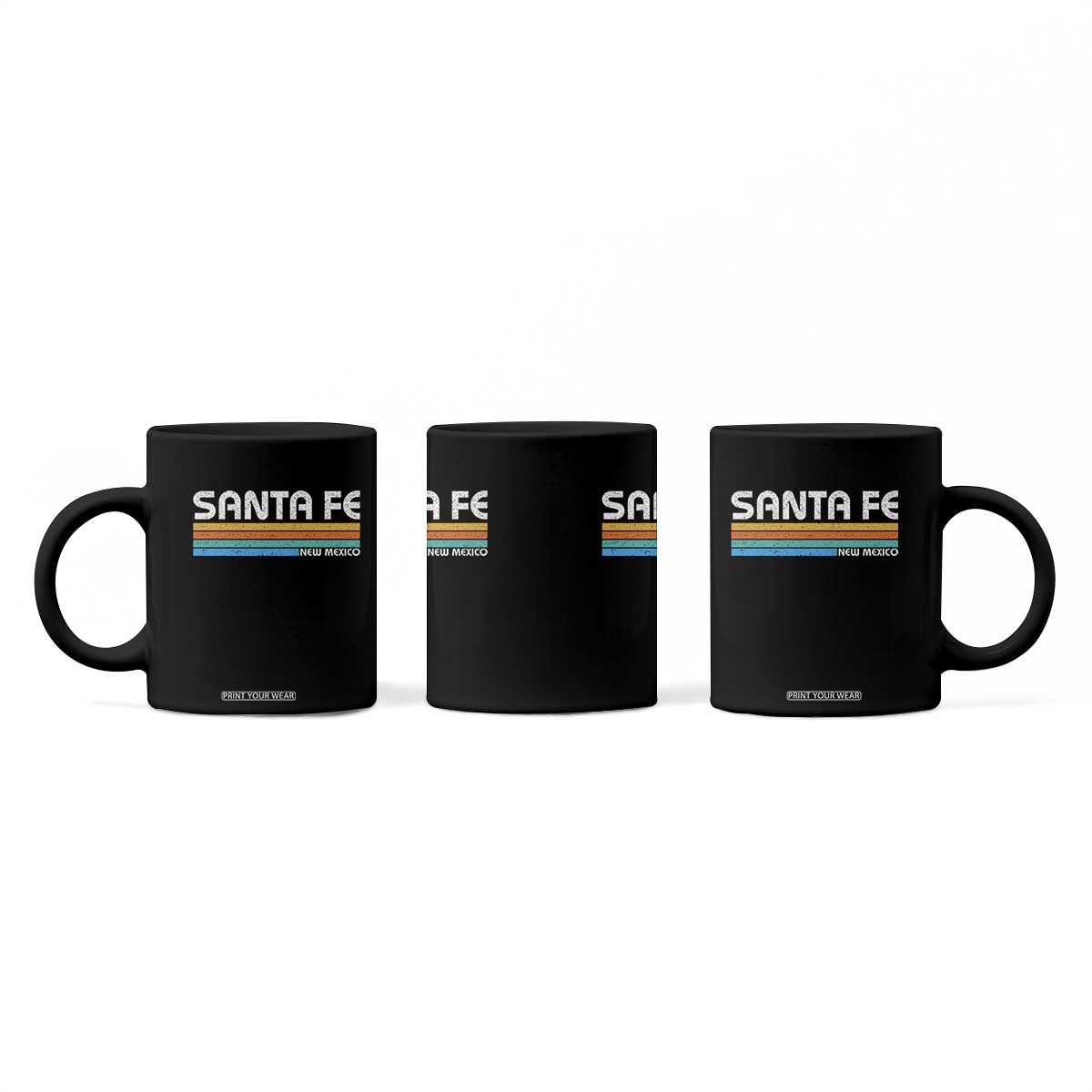 Retro Santa Fe New Mexico Distressed Souvenir Coffee Mug