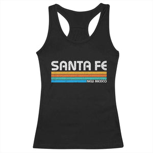 Retro Santa Fe New Mexico Distressed Souvenir Racerback Tank Top