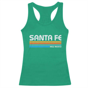 Retro Santa Fe New Mexico Distressed Souvenir Racerback Tank Top