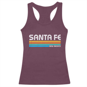 Retro Santa Fe New Mexico Distressed Souvenir Racerback Tank Top