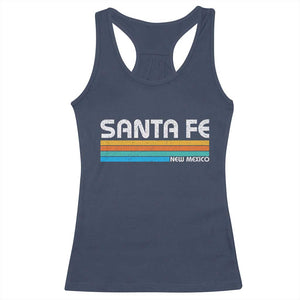 Retro Santa Fe New Mexico Distressed Souvenir Racerback Tank Top