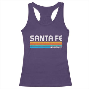 Retro Santa Fe New Mexico Distressed Souvenir Racerback Tank Top