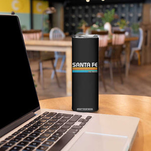 Retro Santa Fe New Mexico Distressed Souvenir Skinny Tumbler