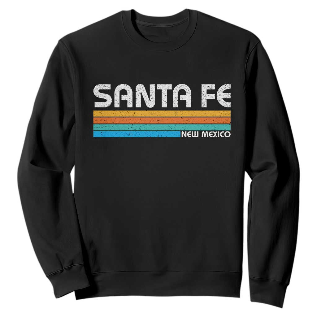 Retro Santa Fe New Mexico Distressed Souvenir Sweatshirt