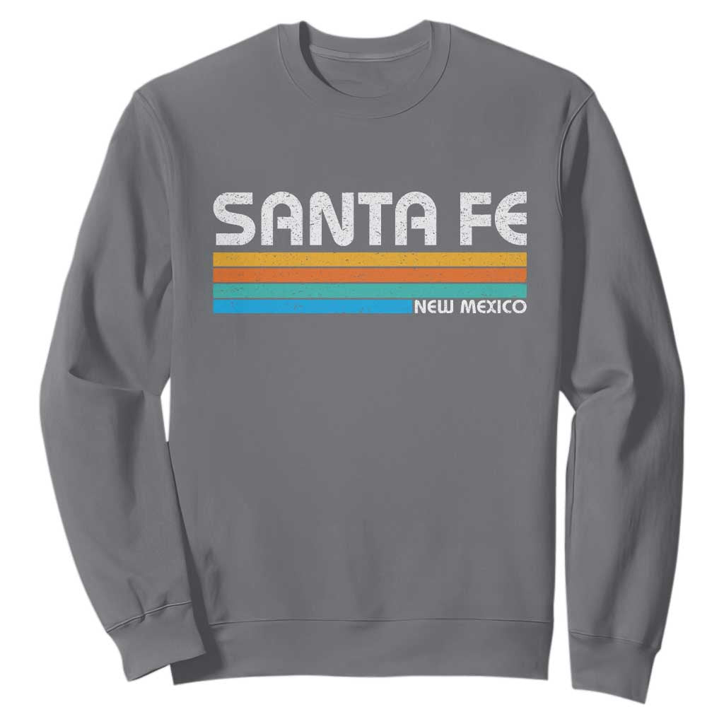 Retro Santa Fe New Mexico Distressed Souvenir Sweatshirt