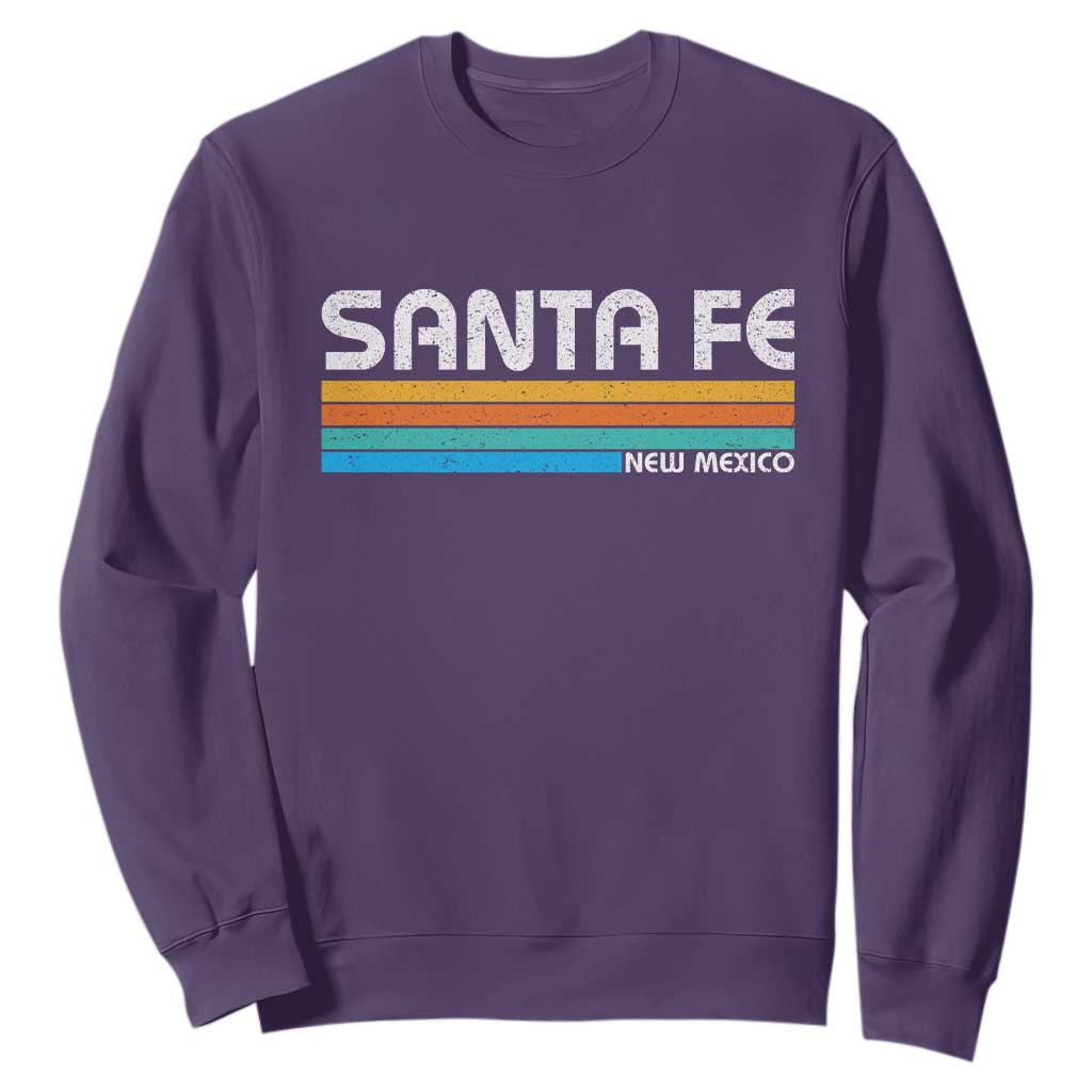 Retro Santa Fe New Mexico Distressed Souvenir Sweatshirt