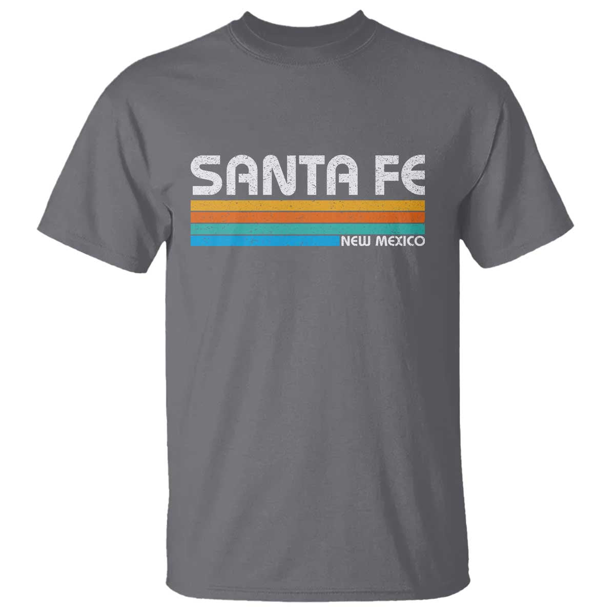 Retro Santa Fe New Mexico Distressed Souvenir T Shirt
