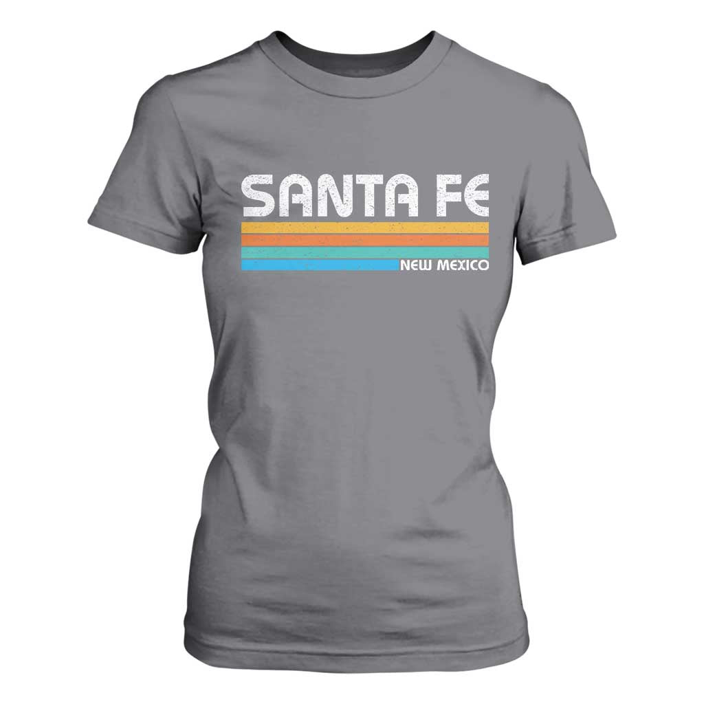 Retro Santa Fe New Mexico Distressed Souvenir T Shirt For Women