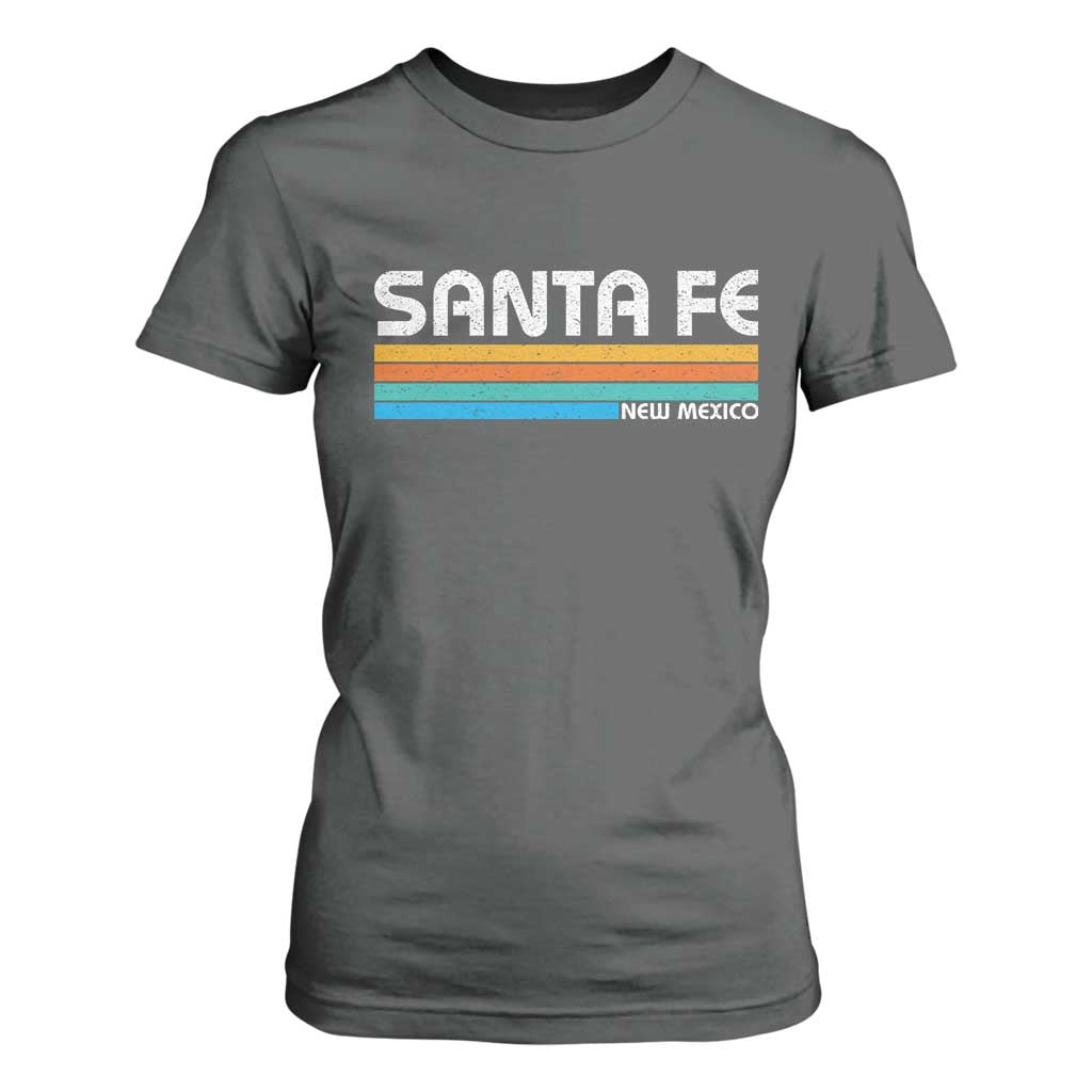 Retro Santa Fe New Mexico Distressed Souvenir T Shirt For Women